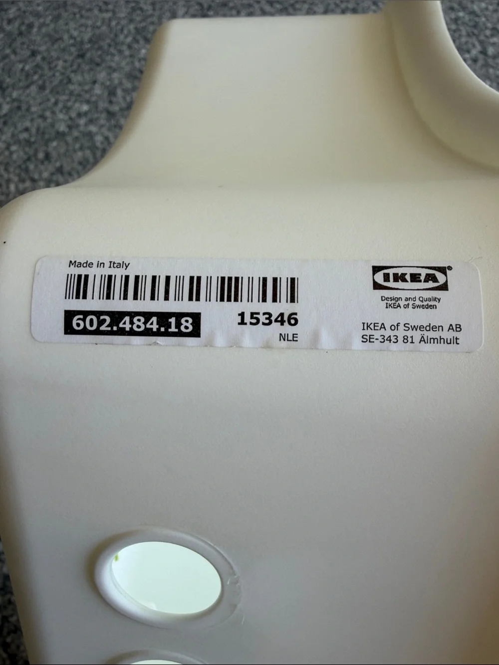 IKEA White and Lime Green Bath Step Stool